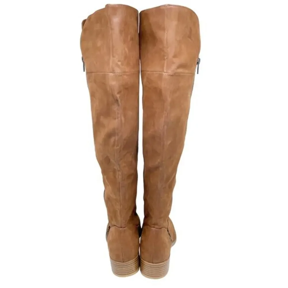 Mia Women's Carsyn Knee High Tall Western Coastal Cowgirl Boots‎ Brown 8.5M